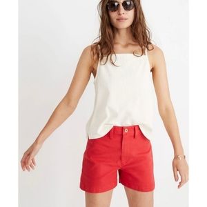 Madewell | Emmett Shorts in Americana Red Size 25 Style M2497